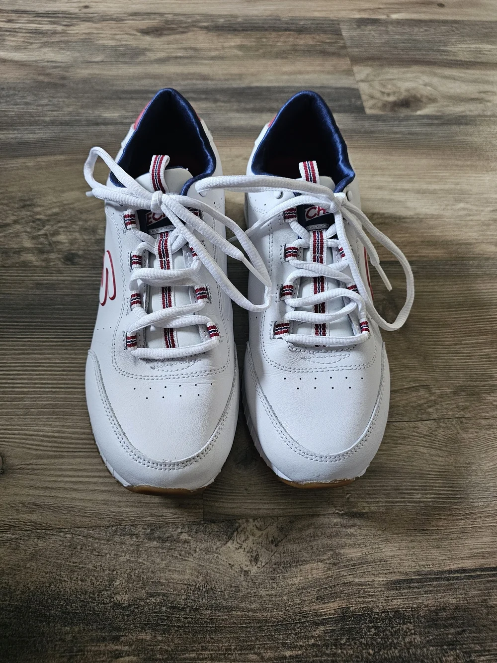 Skechers Street Sunlite American Dream Sneakers White Navy Red 13063 Women SZ 8